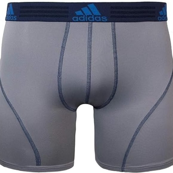 NEW-ADIDAS Men's Sport Performance 2-Pack Boxer B- XL NIGHT INDIGO/LIGHT ONIX - Picture 2 of 2